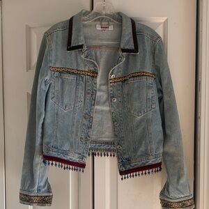 Boho Chic Embellished Jean Jacket